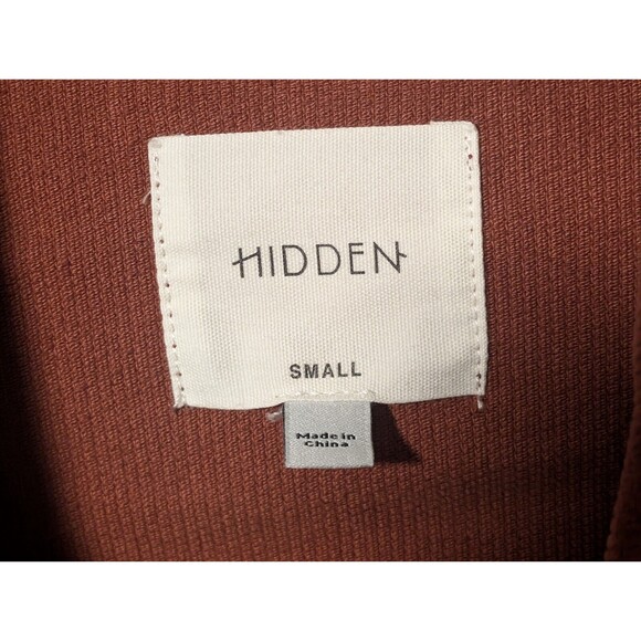 NWT Hidden Jeans Women's Crop Corduroy Jacket Orange Size Small $98 MSRP - Picture 9 of 14